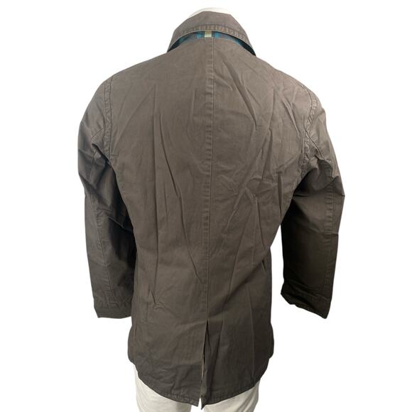 Original Penguin Men's Brown Collar Double Breasted Long Sleeve Coat Jacket Sz M - Picture 2 of 4